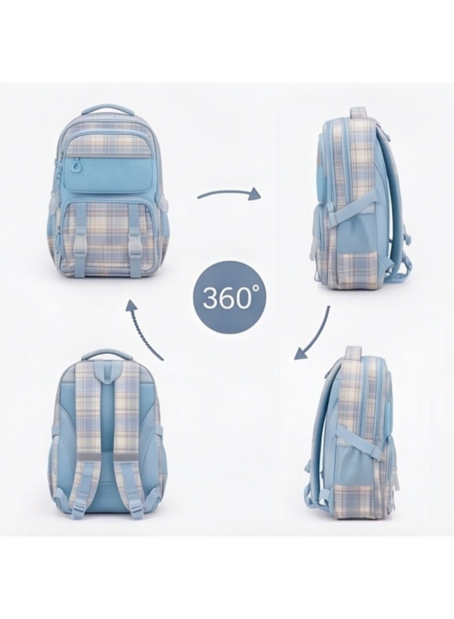Cocobee Backpack, Adjustable Shoulder Strap, Zipper Closure, Side Bottle Pocket 5 Years+, Blue - 15 Inches - Image 4