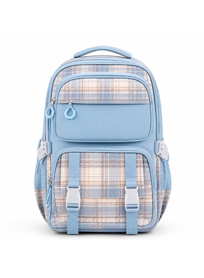 Cocobee Backpack, Adjustable Shoulder Strap, Zipper Closure, Side Bottle Pocket 5 Years+, Blue - 15 Inches - Image 1
