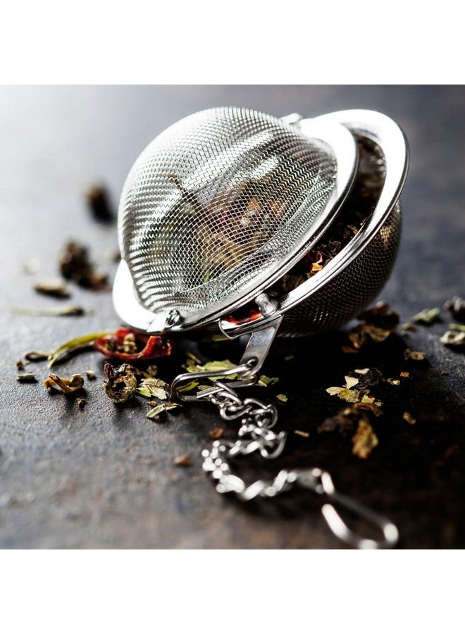 KOOSHLO KOOSHLO Different Sizes Stainless Steel Tea Strainer Mesh Tea Ball,Loose Leaf Strainers Interval Diffuser for Flower Loose Leaf Tea & Seasoning Spices -Teapot, Cup, Mug, Pot (Big) - Image 5