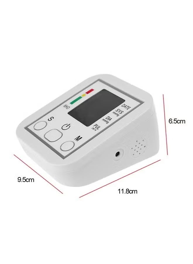 Electronic Blood Pressure Monitor – Accurate & Reliable BP Measurement | LCD Display, Portable & Easy-to-Use Home Healthcare Device for Monitoring Blood Pressure, Adjustable Cuff, Automatic Detection