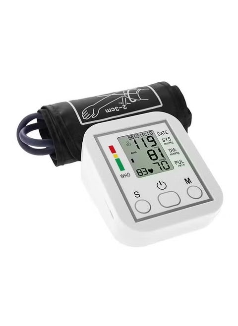 Electronic Blood Pressure Monitor – Accurate & Reliable BP Measurement | LCD Display, Portable & Easy-to-Use Home Healthcare Device for Monitoring Blood Pressure, Adjustable Cuff, Automatic Detection
