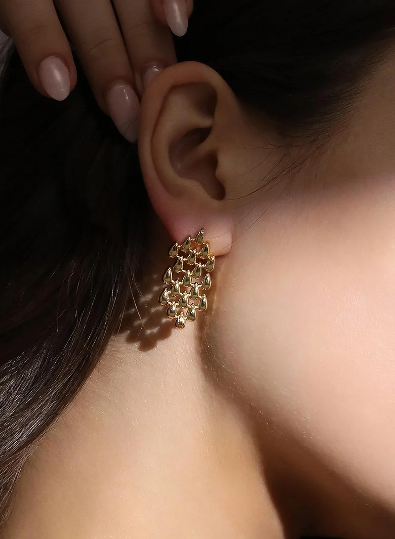 SOHI Aquelis Artificial Drop Earring Jewellery