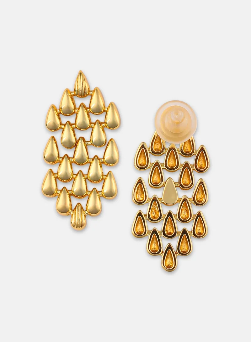 SOHI Aquelis Artificial Drop Earring Jewellery