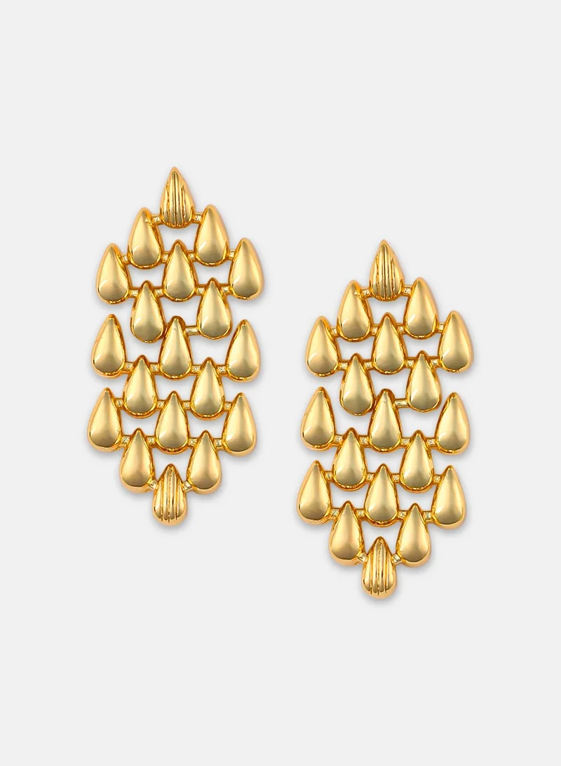 SOHI Aquelis Artificial Drop Earring Jewellery