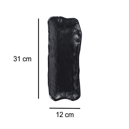 MARKET 99 Melamine Serveware Solid Rectangular Platter | Glossy Finish Snack Tray for Dining Table & Kitchen | Multipurpose Serving Platter for Home, Parties & Gifting - Image 4