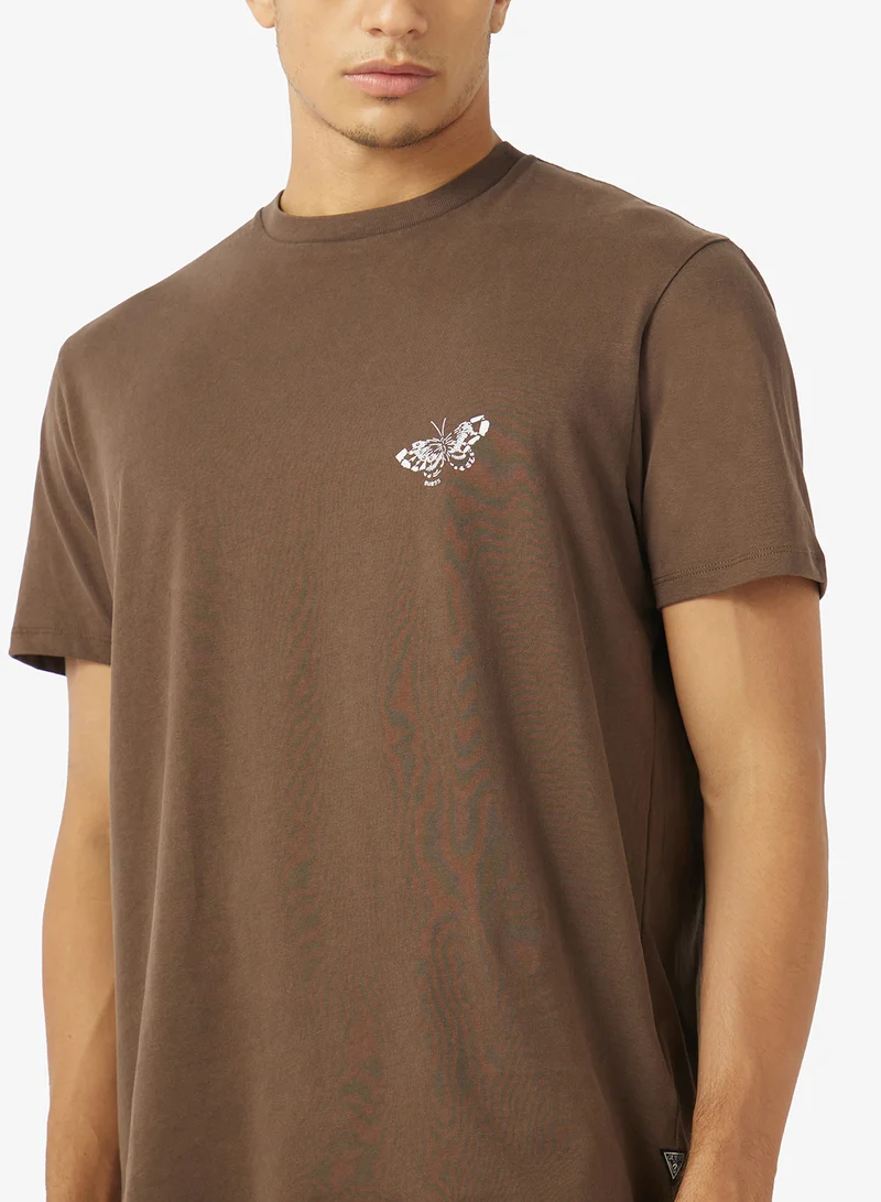 Guess  Crew Neck Regular Fit T-Shirt for Men | Best Price UAE