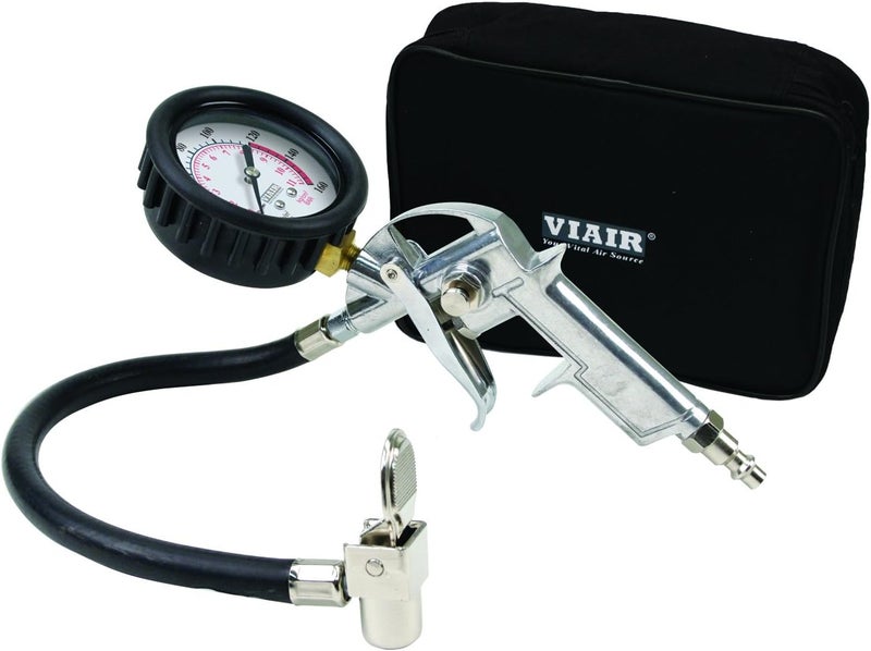 Viair مسدس نفخ الإطارات VIAIR 46 000 مع مقياس ميكانيكي 160 PSI وحقيبة حمل - Image 1