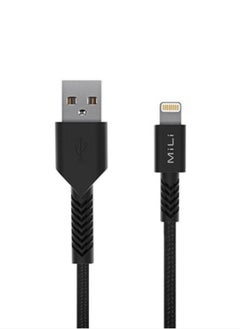 MiLi Braided Lightning Cable Black  - Image 1