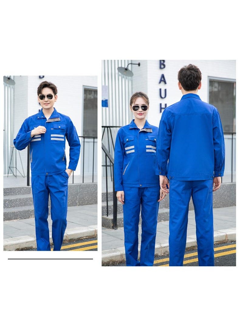 NIBEMINENT High Quality Hi Vis Safety Work Clothing Auto Repairman Mechanic Electrical Labor Uniforms Welding Suit Cotton Working Coveralls - Image 2