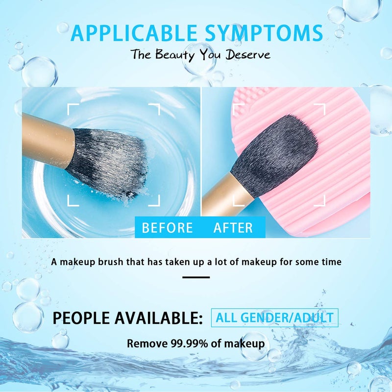 Felico Makeup Brush Cleaner for Cosmetic Brushes, No-washing Quick Drying Deep Cleaning Spray Ideal for Makeup Brushes Sponges for Women Girls 3.38 oz - Image 4