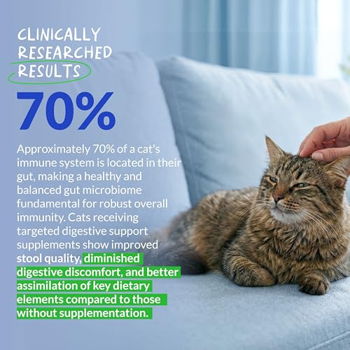 Coco and Luna Probiotics for Cats - Diarrhea & Gas Support - with Inulin and Prebiotics - Digestive Gut Health - Allergies, Constipation Support (Powder for Cats) - Image 3