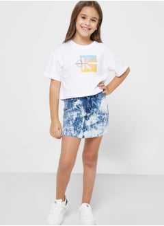 Kids Aop Laser Skirt