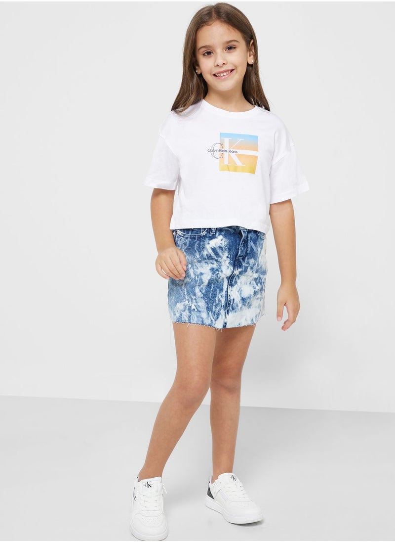 Calvin Klein Jeans - Kids Aop Laser Skirt - Image 1