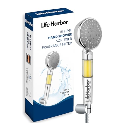 Lifeharbor Life Harbor 15-stage Hand Shower Filter & Softener For Bathroom | Filter For Hard Water And Chlorine | Hand Shower With Lemon Fragrance Filter | Gives Healthy Skin, Hair & Nails - Image 1