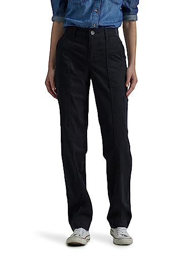 Lee Women's Ultra Lux Comfort with Flex-to-Go Utility Pant Unionall Black 14 - Image 4