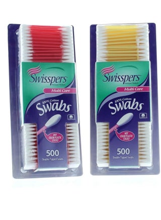 Swisspers Double Tipped Cotton Swabs 500 ea (Pack of 2) - pzsku/ZFBD88D1310DBF87CDB97Z/45/_/1735997742/afe960d4-9c2c-4f02-8cdd-b2a2a976d8cf