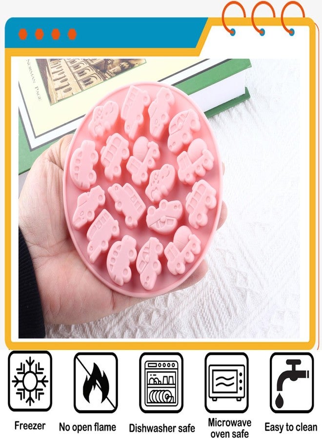 YIMINGMOLD قوالب سيليكون على شكل سيارة من YIMINGMOLD لصنع الحلوى، سيارة أجرة، شاحنة، سيارة سباق، حافلة، قالب للحلوى المطاطية - Image 4