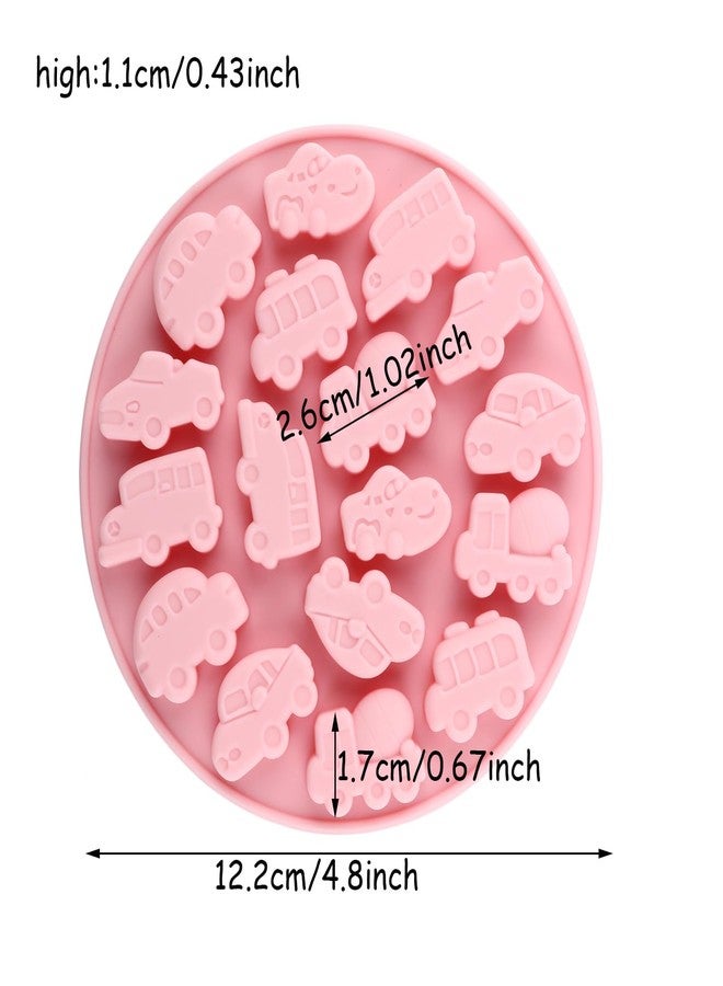 YIMINGMOLD قوالب سيليكون على شكل سيارة من YIMINGMOLD لصنع الحلوى، سيارة أجرة، شاحنة، سيارة سباق، حافلة، قالب للحلوى المطاطية - Image 2