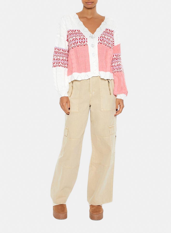 FOREVER 21 Patchwork Cardigan Sweater - Image 5