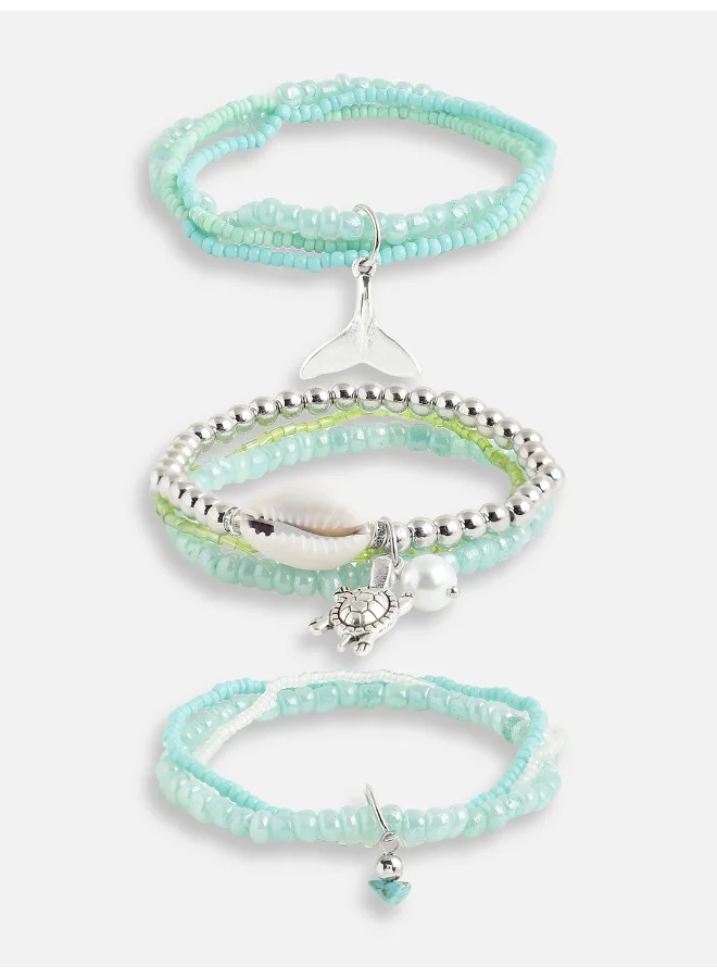 SOHI Trendy Beaded Artificial Bracelet Jewellery