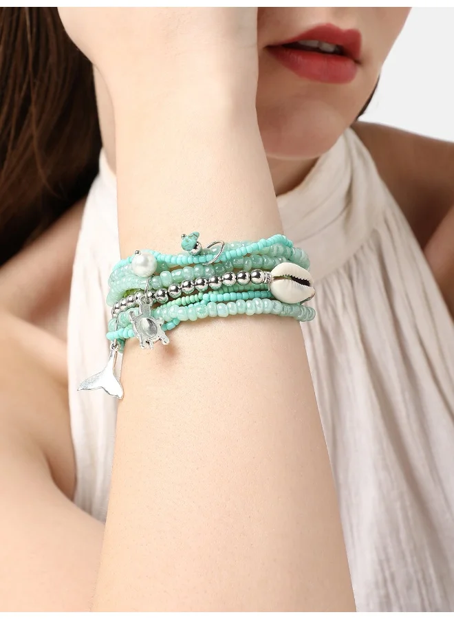 SOHI Trendy Beaded Artificial Bracelet Jewellery