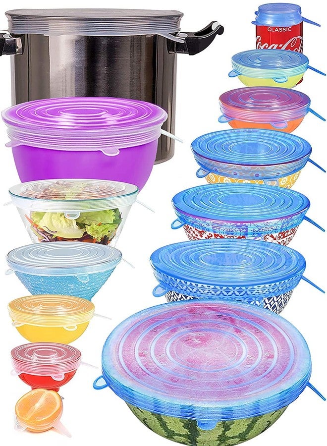 NANIAAY Silicone Stretch Lids Reusable Food Storage Covers | 6-Pack Durable Bowl & Container Covers | Dishwasher, Microwave & Freezer Safe | Eco-Friendly Plastic Wrap Alternative - Image 1