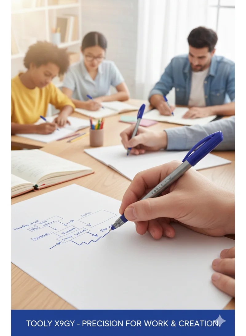 TOOLY Ultimate Writing Ball Pen – 1.0 mm Tip (Pack of 10)