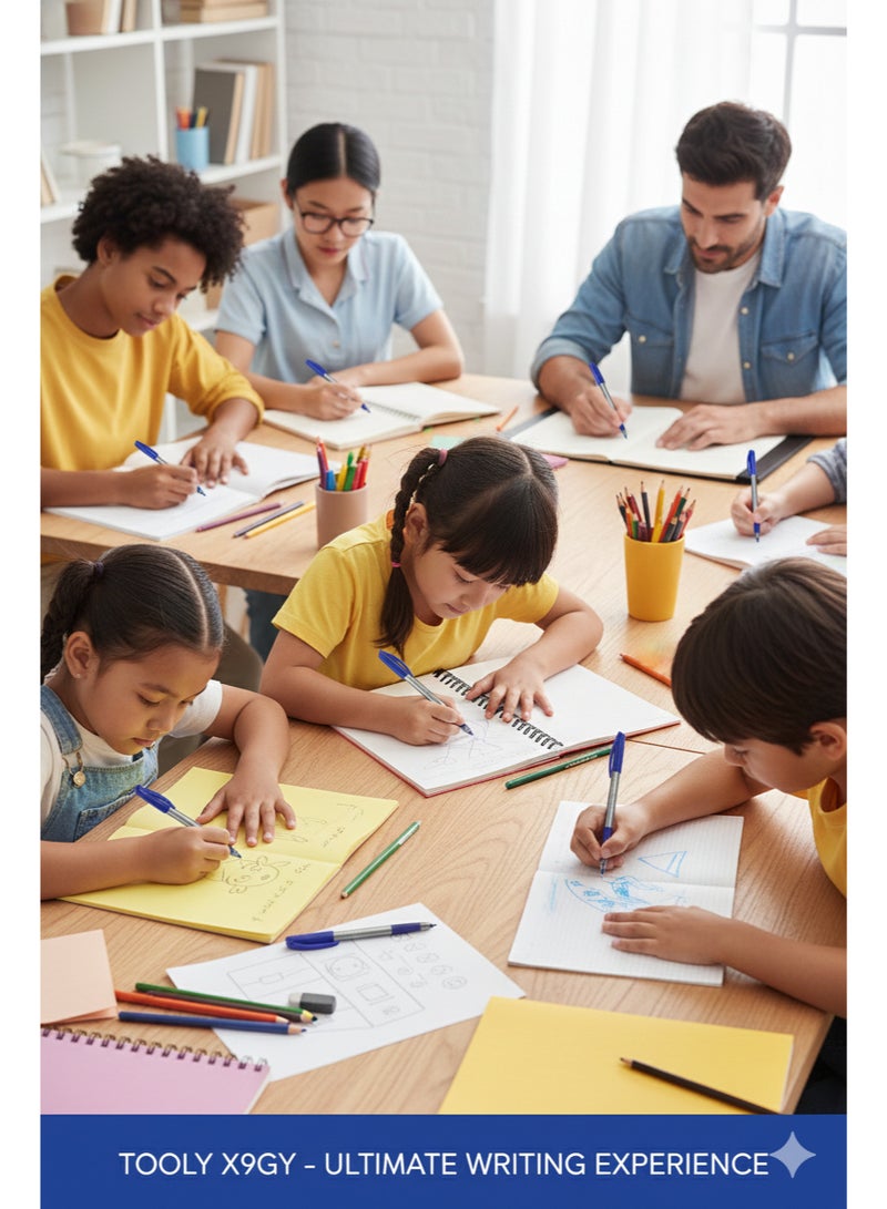 TOOLY Ultimate Writing Ball Pen – 1.0 mm Tip (Pack of 10) - Image 3