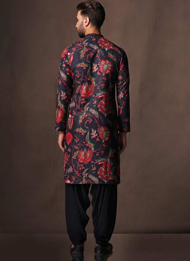 KISAH Men Abstract Printed Regular Fit Kurta - Image 4