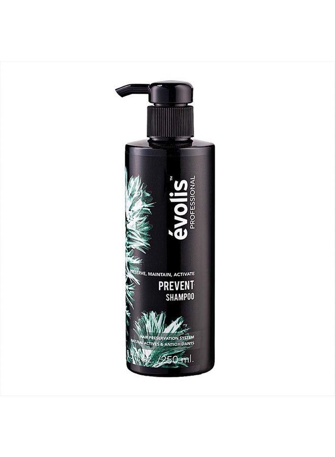 evolis شامبو إيفوليس PREVENT - شامبو مضاد لتساقط الشعر - شامبو تساقط الشعر للرجال والنساء - شامبو طبيعي لتساقط الشعر - علاج وقائي لتساقط الشعر (8.5 أونصة سائلة) - Image 1