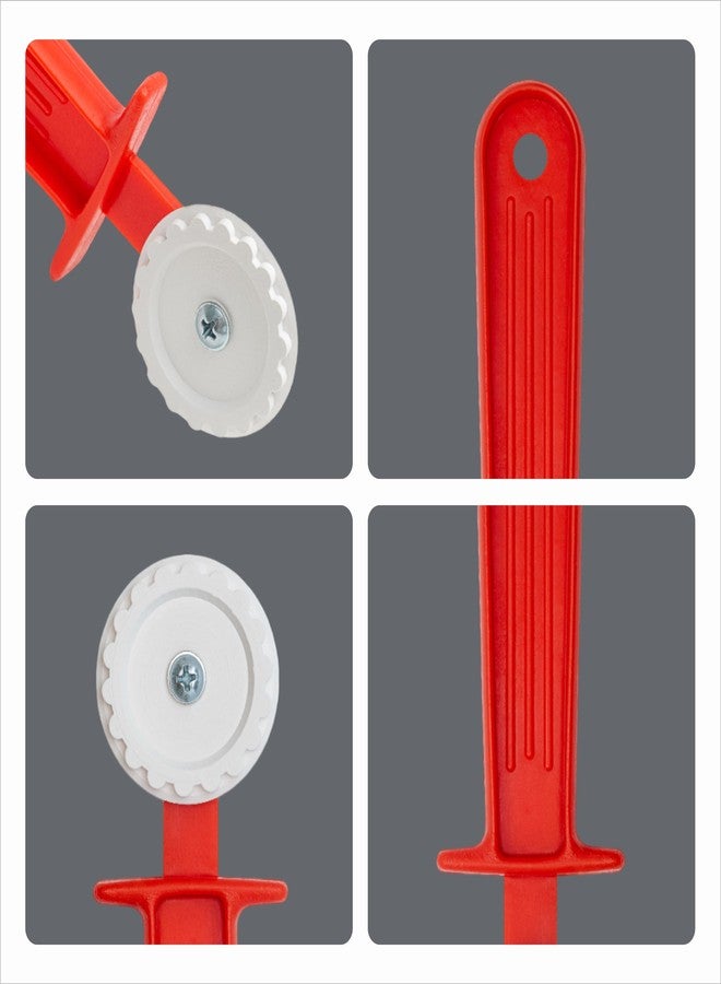 أوف إكس دي دي عجلة تقطيع المعكرونة - قطاعة رافيولي يدوية - أداة ضغط العجين للخبز - عجلة تقطيع معجنات مضلعة بمقبض بلاستيكي - Image 5