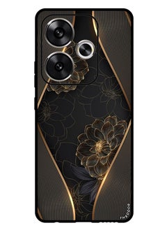 Theodor Protective Case Anti Scratch Shock Proof Bumper Cover For Xiaomi Redmi Turbo 3 Gold flower  - Image 1