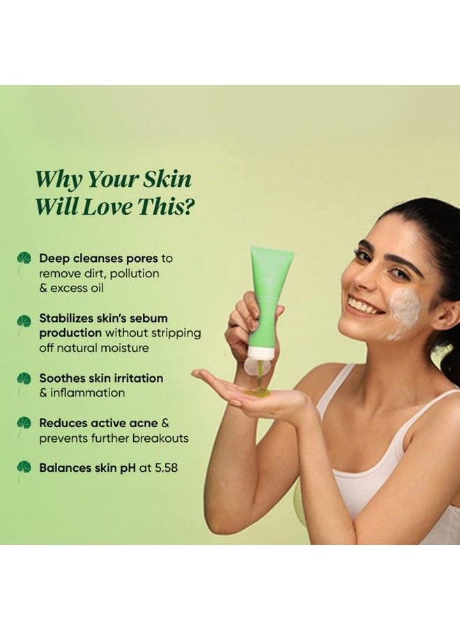 Dot & Key Cica Face Wash For Acne Prone Skin 2% Salicylic Acid Face Wash With Green Tea; For Oily & Sensitive Skin; Sulphate Free Face Wash For Men & Women; Blemish Clearing Face Wash; 100Ml  - Image 3