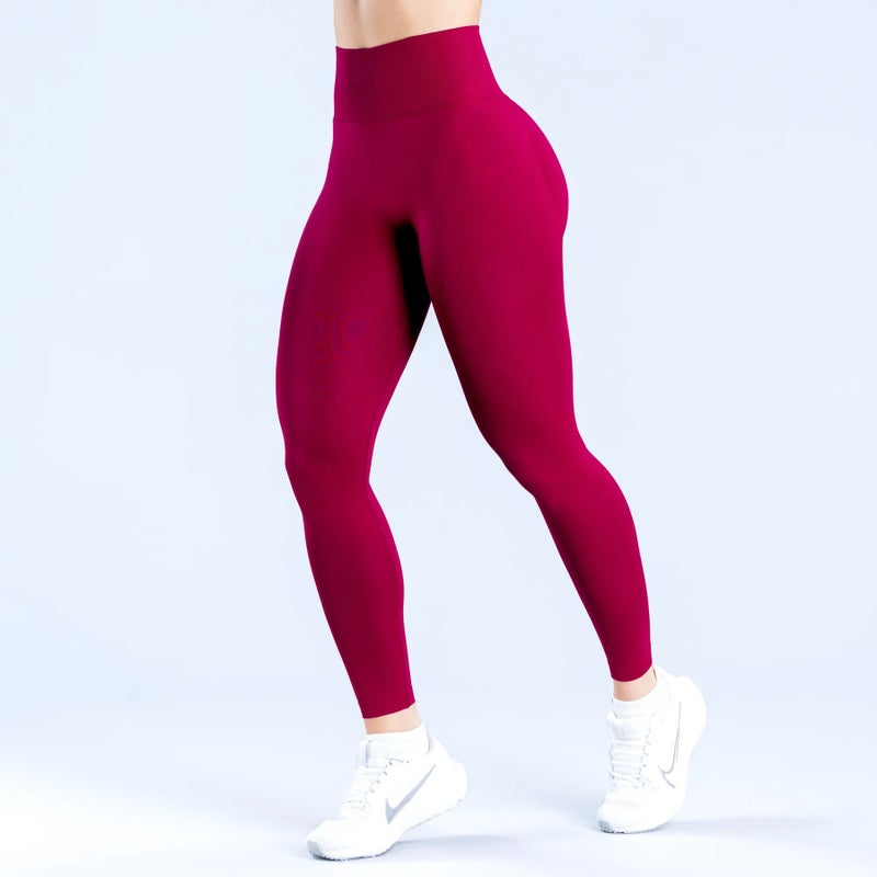38 Colors Popular Dfyne Three-Section Waist Drawstring Butt-Lifting Low-Waist Fitness Seamless Outdoor Sports Yoga Pants For Women - Image 1