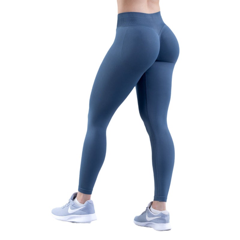 38 Colors Popular Dfyne Three-Section Waist Drawstring Butt-Lifting Low-Waist Fitness Seamless Outdoor Sports Yoga Pants For Women - Image 5