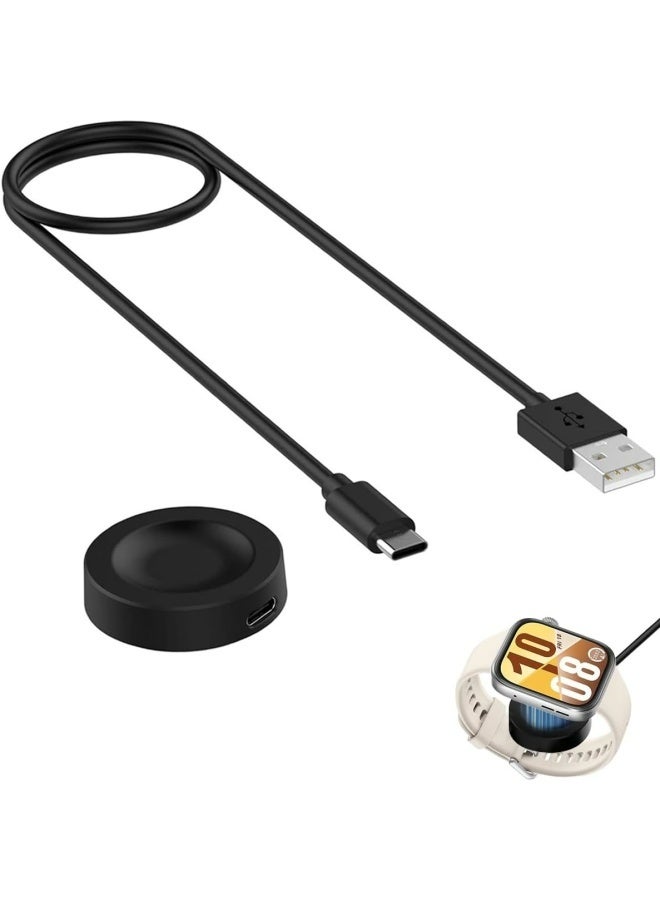 أبلينم شاحن متوافق مع ساعة هواوي فيت 3، كابل شحن USB، قاعدة شحن، محول شاحن، حامل لساعة هواوي باند 10/9/8/7/6 الذكية (أسود) - Image 2