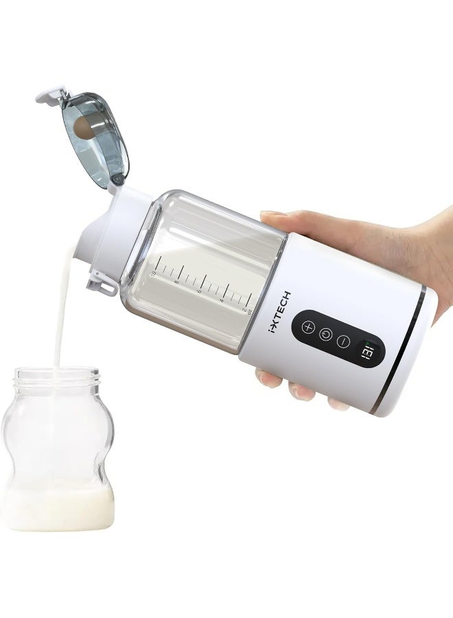 i-XTECH IXTECH Portable Water Warmer for Baby Formula, Milk Warmer for Travel, 10 oz., Electric Warming with Adjustable Temperature Control, Leak-Resistant Spout, Rechargeable and Wireless - Image 1