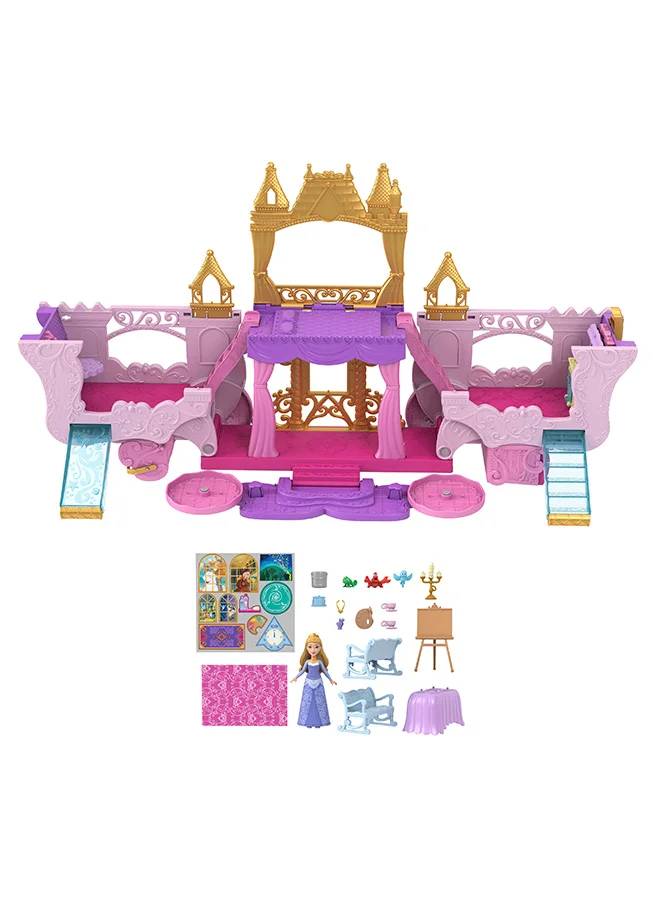 Disney Princess Princess Small Doll - Carriage to Castle 2-in-1 Playset (Aurora)