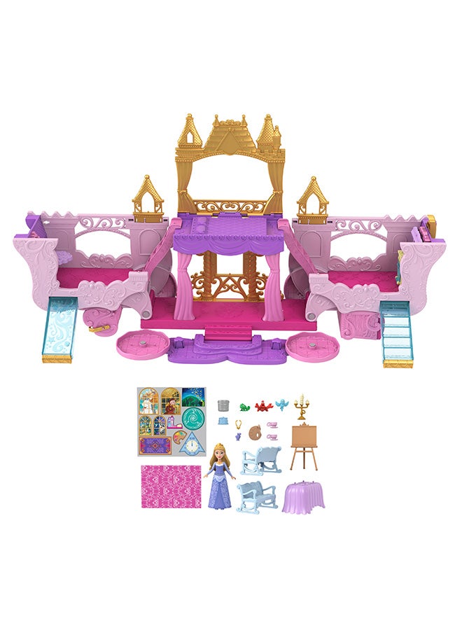Disney Princess Princess Small Doll - Carriage to Castle 2-in-1 Playset (Aurora) - Image 5