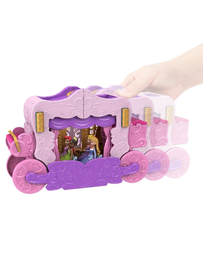 Disney Princess Princess Small Doll - Carriage to Castle 2-in-1 Playset (Aurora) - Image 4
