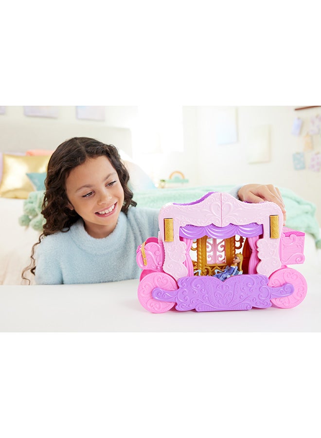 Disney Princess Princess Small Doll - Carriage to Castle 2-in-1 Playset (Aurora) - Image 2