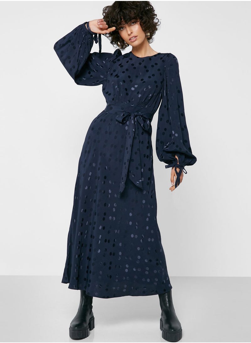 Ted Baker - Jacquard Open Back Dress - Image 1