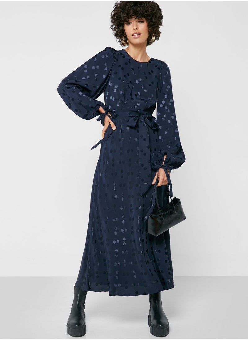 Ted Baker - Jacquard Open Back Dress - Image 1