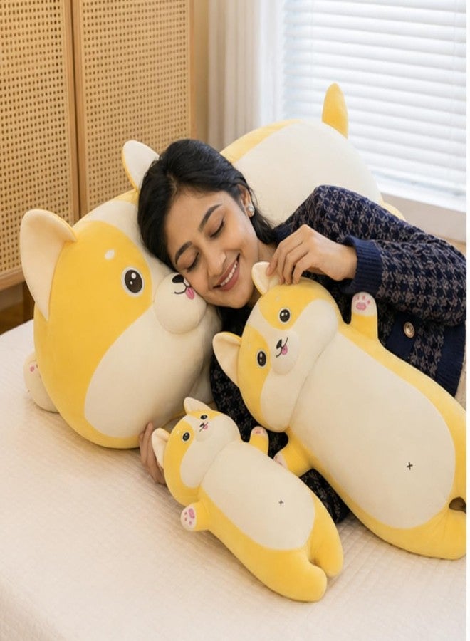 TechMax Solution Sweet Dog Stuffed Animal Body Pillow Huggable Cushion Anime Style Plush Decor Cozy Bedding Accessory for Teens Kids Side Sleeper Support Lumbar Rest Couch Companion - Image 5
