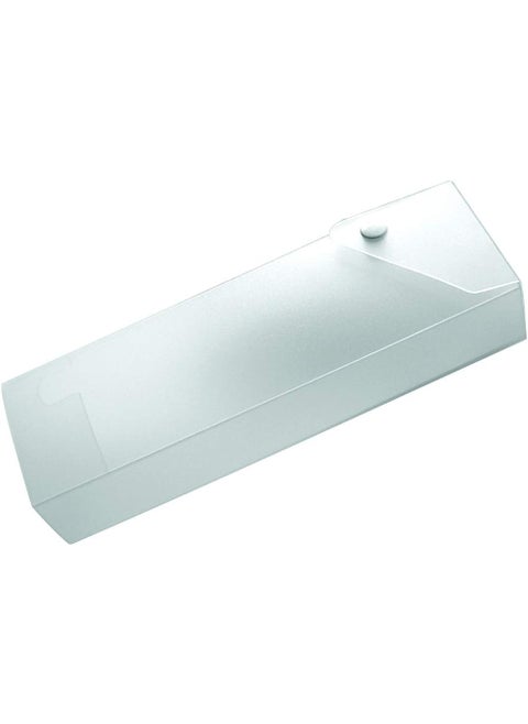 Alvin APCC Pencil Case Clear For Storing Pencils Rulers Markers Pens and More Safety Stop Pullout Tray with Easy Snap Top Durable Polypropylene Construction Acidfree Archivalquality