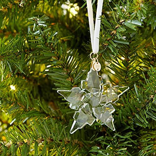 Swarovski Annual Edition 2021 Ornament  Clear Swarovski Crystals with Champagne Gold Tone Finish Metal  Part of the Swarovski Annual Edition Collection - Image 5