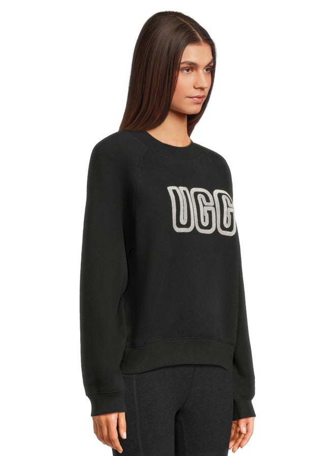 UGG Women's Logo Crewneck, Black, M - Image 2