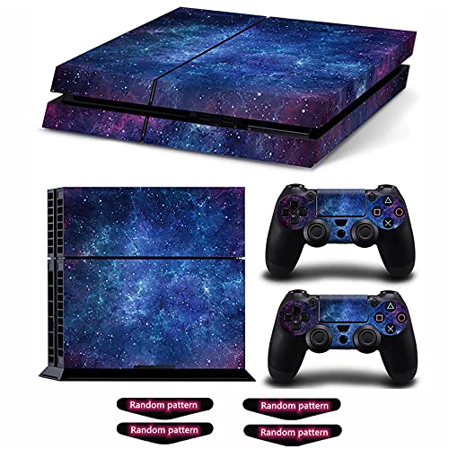 Oiokew Decal Skin for Ps4, Whole Body Vinyl Sticker Cover for PlayStation 4 Console and Controller (Include 4pcs Light Bar Stickers) (PS4, Brown) - Image 1