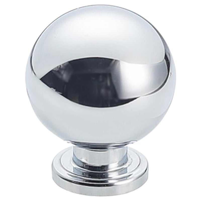 Brass Cabinet Knobs Round Ball Drawer Pulls Solid Metal Wardrobe Door Handles - Image 2