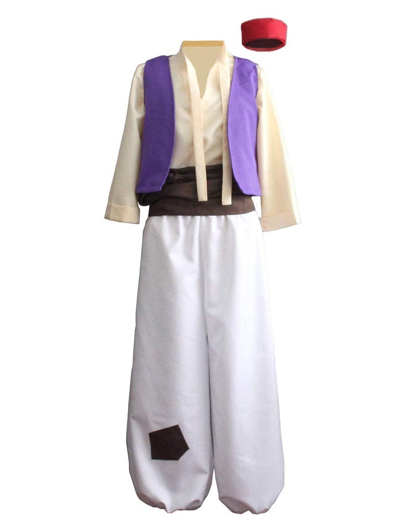 Ainiel Mens Arab Prince Costume Suits Party L White - Image 2
